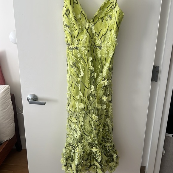 Helsi Green Maxi Floral Dress Size Small - Picture 6 of 8